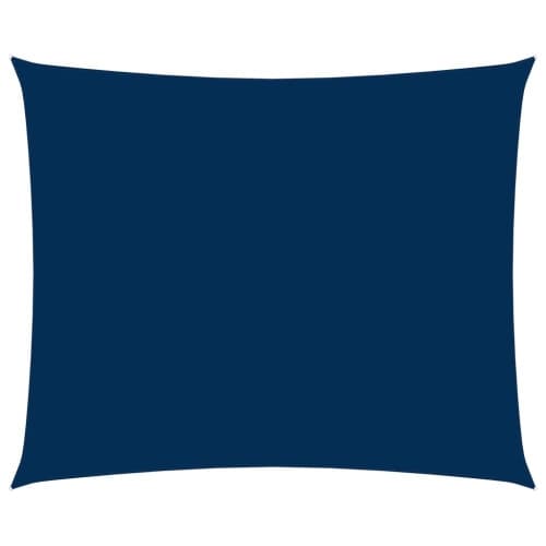 Solsegel oxfordtyg rektangulärt 6x7 m blå
