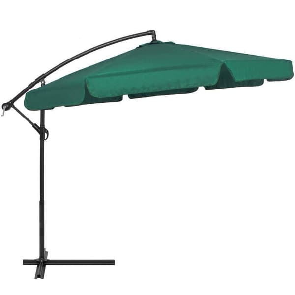 Springos® Parasol för trädgården med svängarm och vev, inklusive ett skydd 350 cm
