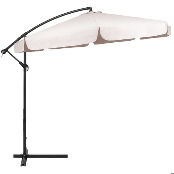 Springos® Parasol för trädgården med svängarm och vev, inklusive ett skydd 350 cm