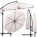 Miniatyrbild 2 av 6: Springos® Parasol för trädgården med svängarm och vev, inklusive ett skydd 350 cm