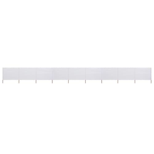 Vindskydd 9 paneler tyg 1200x160 cm sandvit