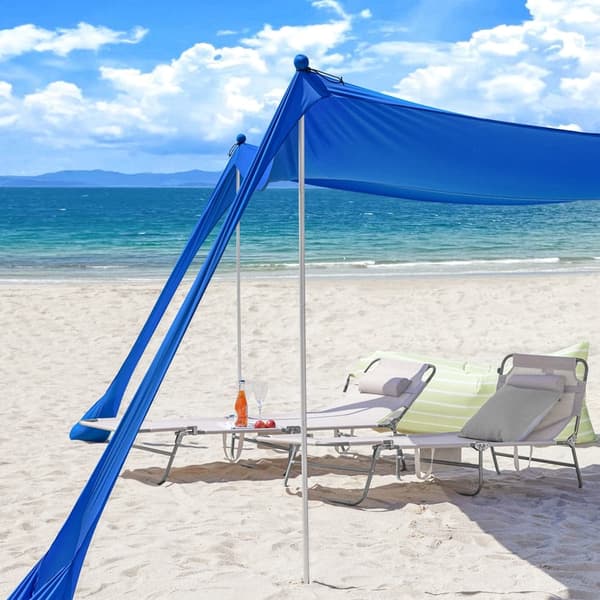 Strandtält, OZT02-DB, 400x400x200 cm, Blå