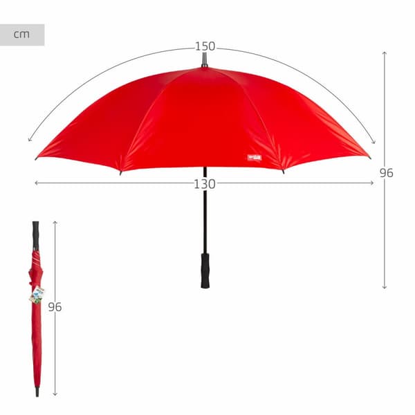 Paraply Aktive Röd Ø 150 cm 150 x 96 x 150 cm (6 antal)