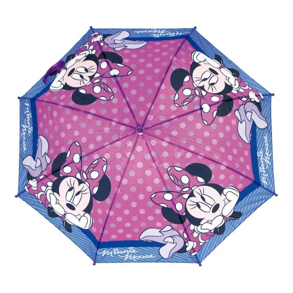 Automatiskt paraply Minnie Mouse Lucky Rosa 48 cm