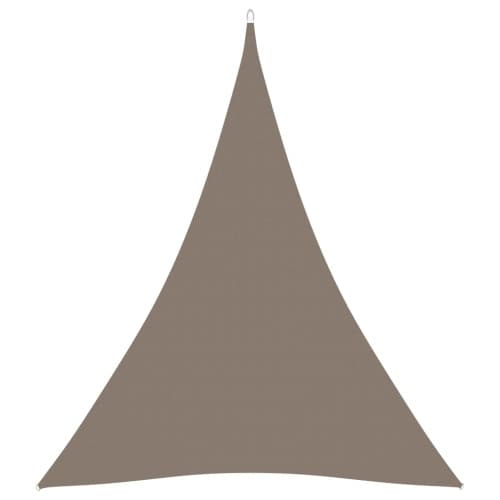 Solsegel Oxfordtyg trekantigt 4x5x5 m taupe