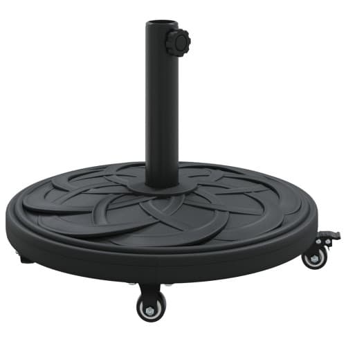 Parasolbas med hjul för Ø38-48 mm stolpar 13 kg Rund
