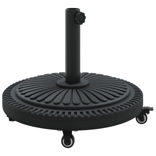 Parasolgrund med hjul för Ø38-48 mm stolpar 13 kg Rund