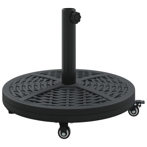 Parasolbas med hjul för Ø38-48 mm stolpar 13 kg Rund