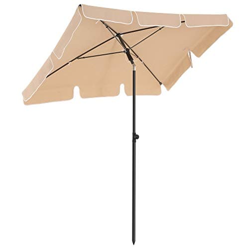 Päivävarjo 200 × 125 cm taupe