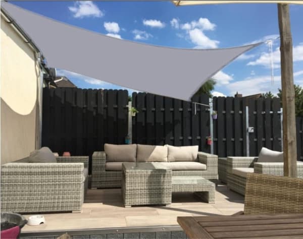 OBOSOE 3x2 m vandtæt solsejl, 98% UV-beskyttelse til have og terrasse