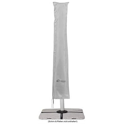 Schneider skyddsöverdrag för off-center parasoll, silvergrå, upp till 400 cm Ø &amp; 300x300 cm