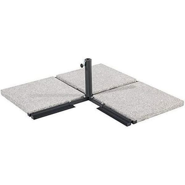 Stödplattor Parasol Tillbehör - Schneider - Antracit - 105x105x35 cm - Lätt montering - Rektangulär