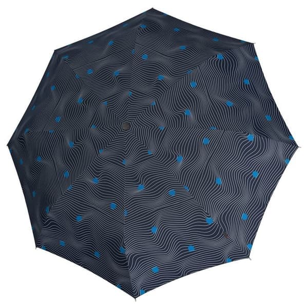Fickparaply - Knirps - T.200 Medium Duomatic - UV-skydd - Automatisk öppning - Meditera Blå