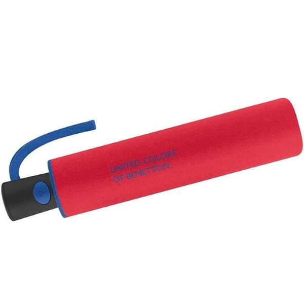 Paraply - UNITED COLORS OF BENETTON - Röd - Automatisk öppning - Fällbar - Diameter 87 cm