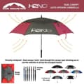 Miniatyrbild 3 av 4: Sun Mountain H2NO 62cm Rosa/Grå Dubbel Canopy Paraply - 19SUNH2NO-19SUNH2NO-PG