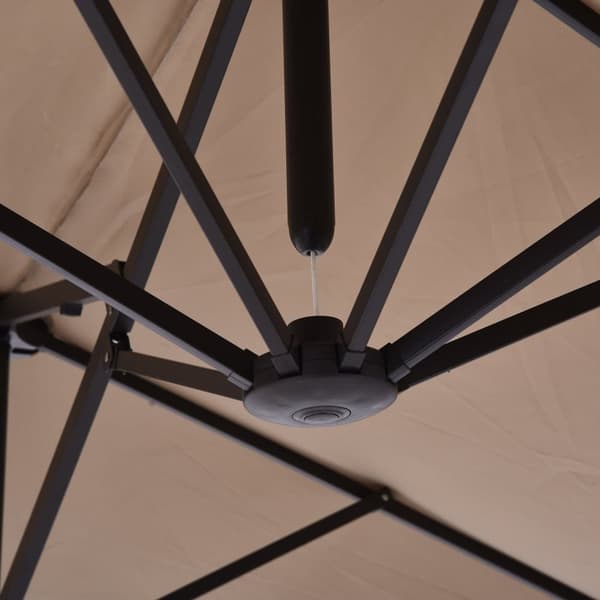 Dubbel Solparaply, 460x270x240 cm, Ljus Kaffe