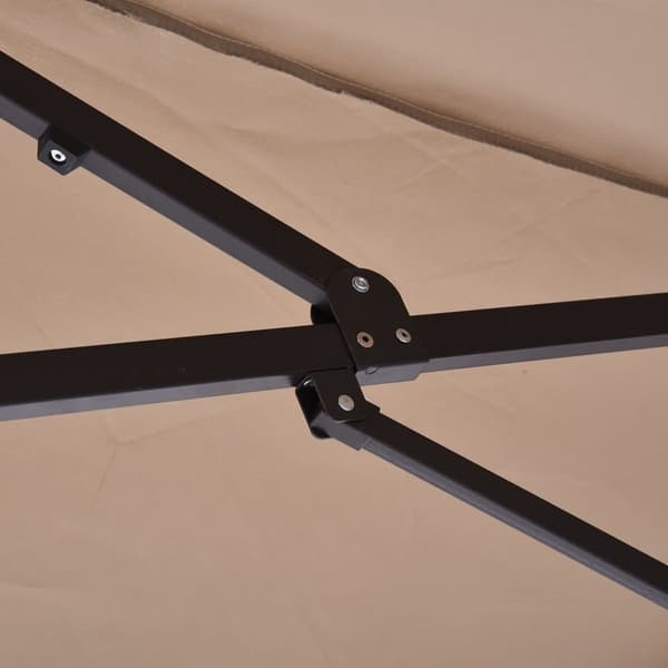 Dubbel Solparaply, 460x270x240 cm, Ljus Kaffe