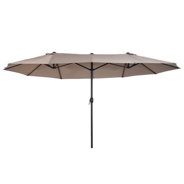 Dubbel Solparaply, 460x270x240 cm, Ljus Kaffe