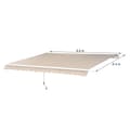Miniatyrbild 3 av 7: Markis, Alu-Markise Gelenkarmmarkise, L450 x B300 cm, Beige
