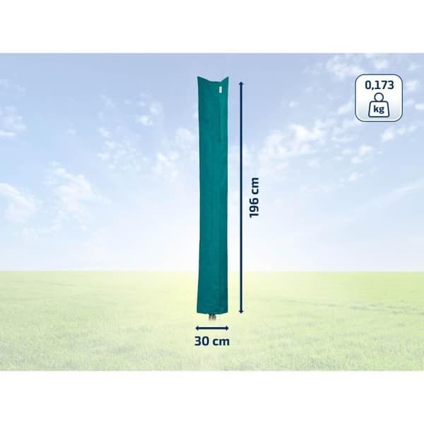 LEIFHEIT Sateenvarjokuivausrummun suoja 85666 Leifheit vetoketjullinen suojasuojus kuivausrumpuun 30 x 200 cm vedenpitävä