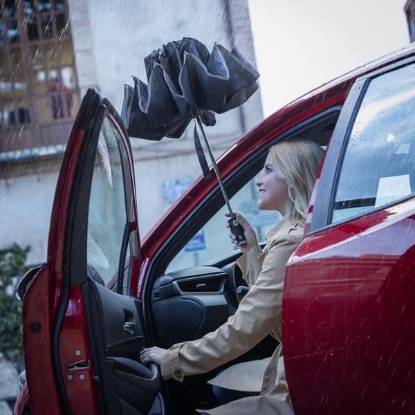 Folbrella InnovaGoods Omvänd stängning Fällbart paraply med LED