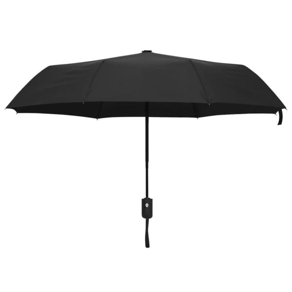 Paraply automatisk hopfällbart svart 95 cm