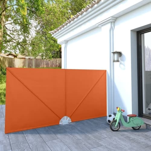 Sidomarkis för terrass terrakotta 300x150 cm