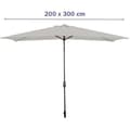 Miniatyrbild 2 av 2: Parasol - Marbueno - 10494 - Stål - 200 x 300 cm - Polyester Vit
