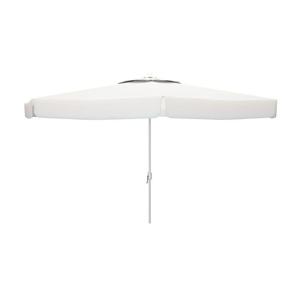 White Beach Parasoll | Parasoll 300 cm | Utomhus Polyester Aluminium Trädgårdsparasoll - Marbueno