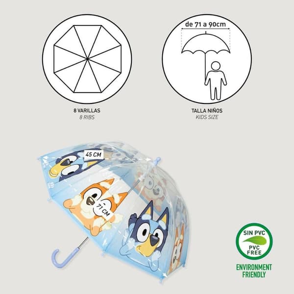 Sateenvarjot Bluey Sininen Ø 71 cm