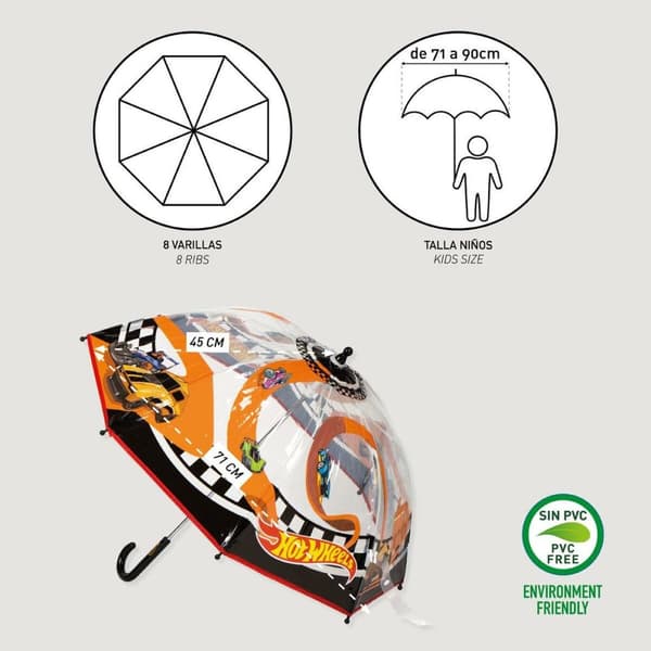 Sateenvarjot Hot Wheels Ø 71 cm