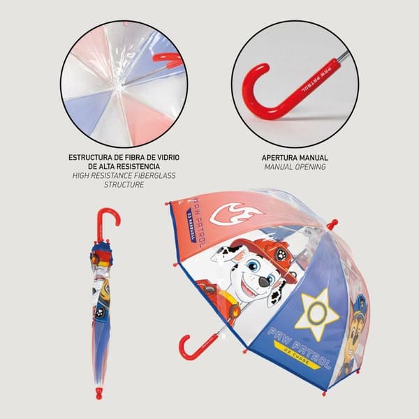 Paraply The Paw Patrol Blå Ø 71 cm