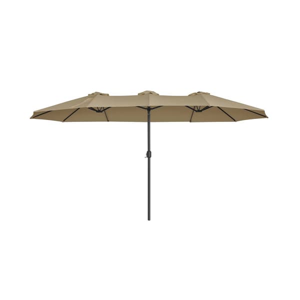 extra stor parasoll taupe