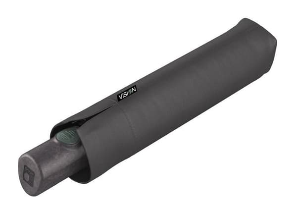 Fickparaply - Knirps - Vision Duomatic - Mörkgrå - Automatisk öppning - Lätt
