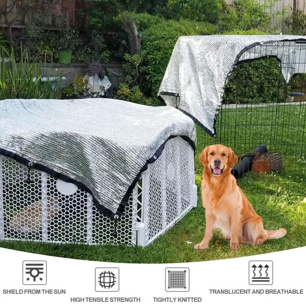 OBOSOE Solsejl / Sejldug Solbeskyttelsesnet, Presenninger 80% UV-beskyttelse 3×6M