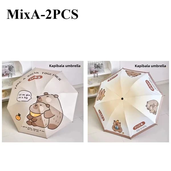 Paraply, Vindresistent, Fällbart,etal-fiber komposit, MixA-2DELAR