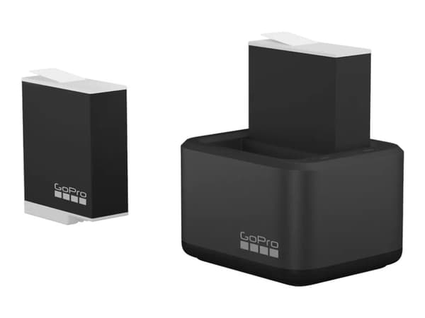 GoPro HERO11 HERO10 & HERO9 Enduro batterilader og to batterier