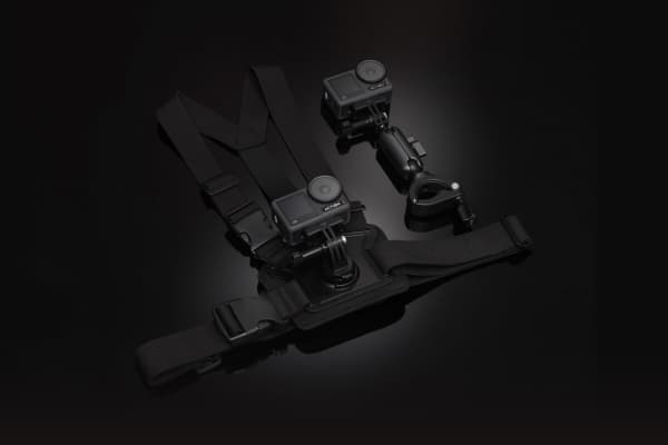 DJI Osmo - Støttesystem - sykkelstyremontering - sykkelstyre, på huset, sykkel - for DJI Action 2, Osmo Action, Osmo Action 2, Osmo Action 3, Osmo Ac