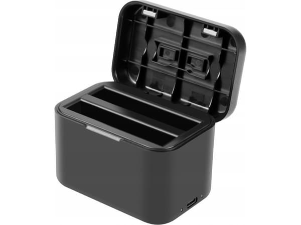 Ladeveske for batterier og minnekort PULUZ for Insta360 X4 (svart)