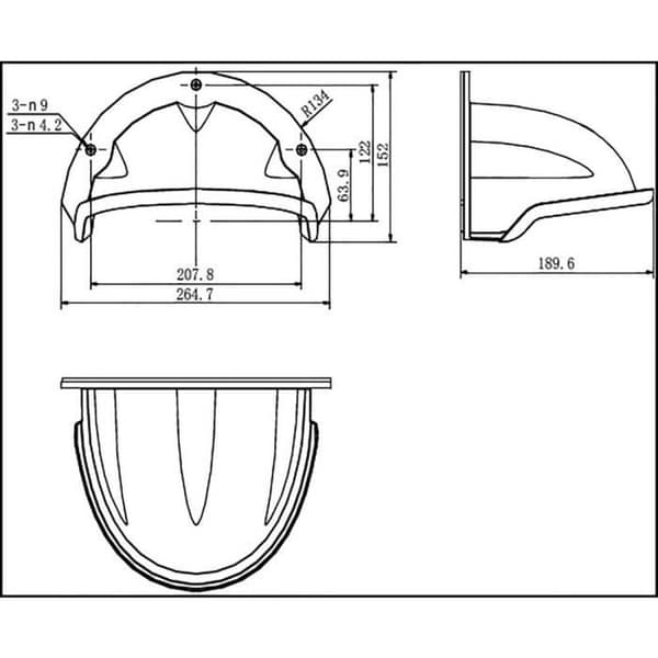 Väderbeständigt hölje - HIK VISION - DS-1250ZJ - Vit