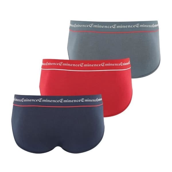 Slip - Eminence - Pack av 3 - 95% bomull - Låg midja - Optimal komfort