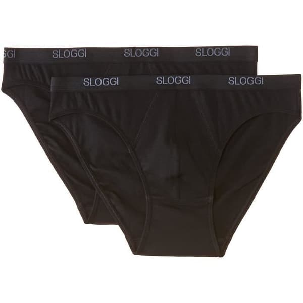 Sloggi Basic Mini-shorts för män - Svart - M - 96 % bomull, 4 % elastan