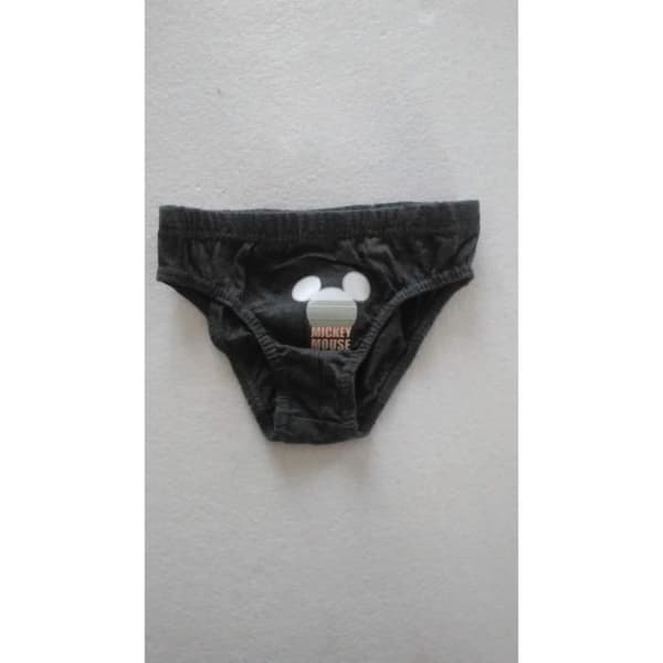 Slips Kille - Mickey Disney - Set om 3 - 100% Bomull - Multikolor - Vit
