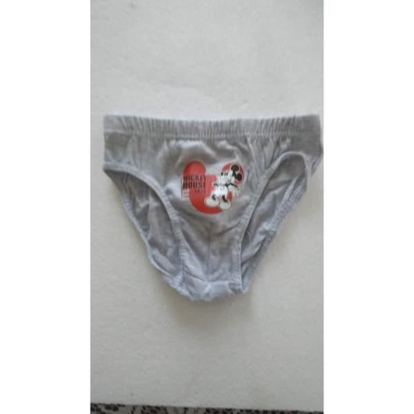 Slips Kille - Mickey Disney - Set om 3 - 100% Bomull - Multikolor - Vit