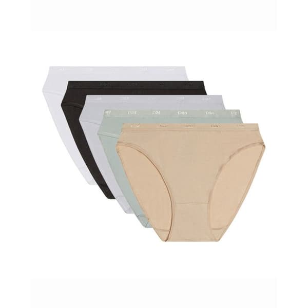 Särk - DIM - Les Pockets - Paket med 5 - 95% Bomull - Svart/Skinn/Vit/Grå