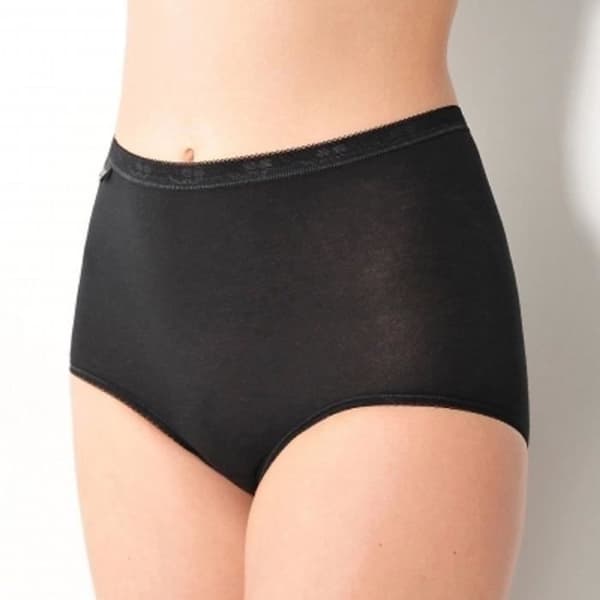 BRIEFS varumärke SLOGGI BASIC + MAXI (3 BRIEFS + 1 GRATIS) färg SVART