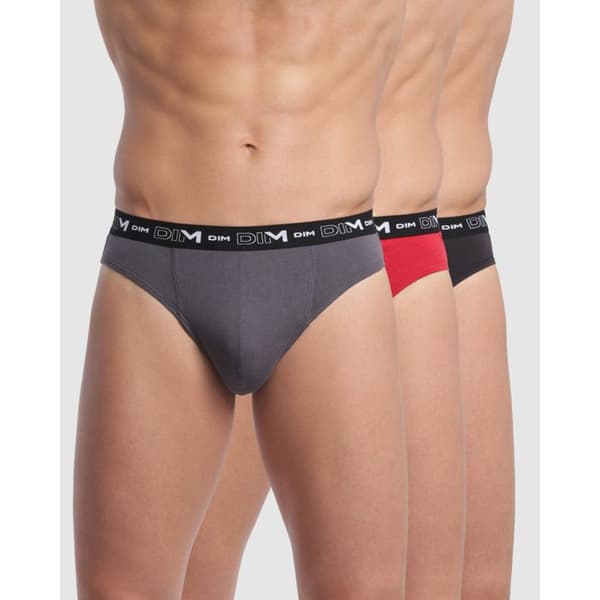 Slips - Dämpad - 3-pack - Stretchbomull - Låg midja - Optimal komfort