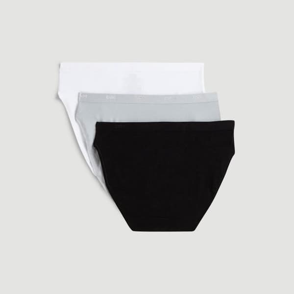 Cottontrosor - DIM - 3-pack - Svart - Extra platt midja - Elastisk midja