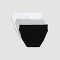 Miniatyrbild 3 av 3: Cottontrosor - DIM - 3-pack - Svart - Extra platt midja - Elastisk midja