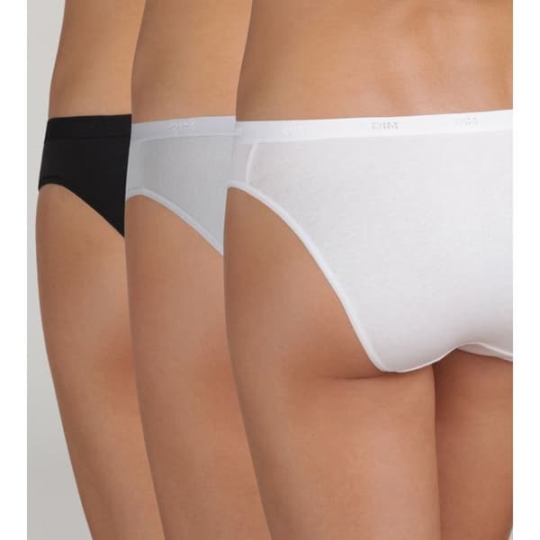 Cottontrosor - DIM - 3-pack - Svart - Extra platt midja - Elastisk midja